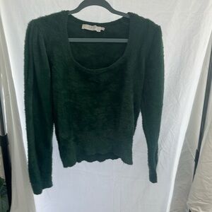 ASTR The Label Long Sleeve Fuzzy Sweater